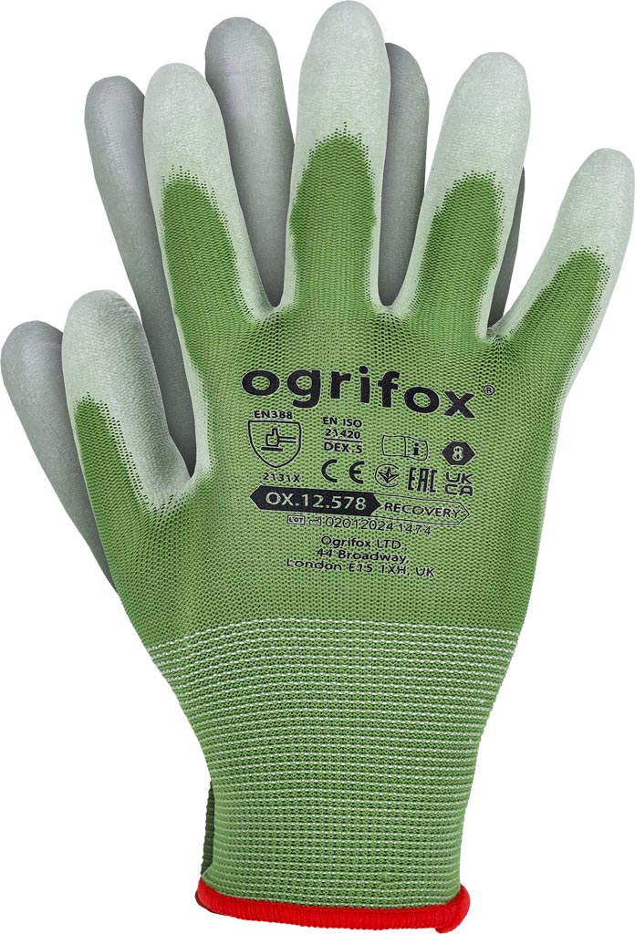 Rękawice Ochronne Ox.12.578 Recovery OGRIFOX zielono-białe