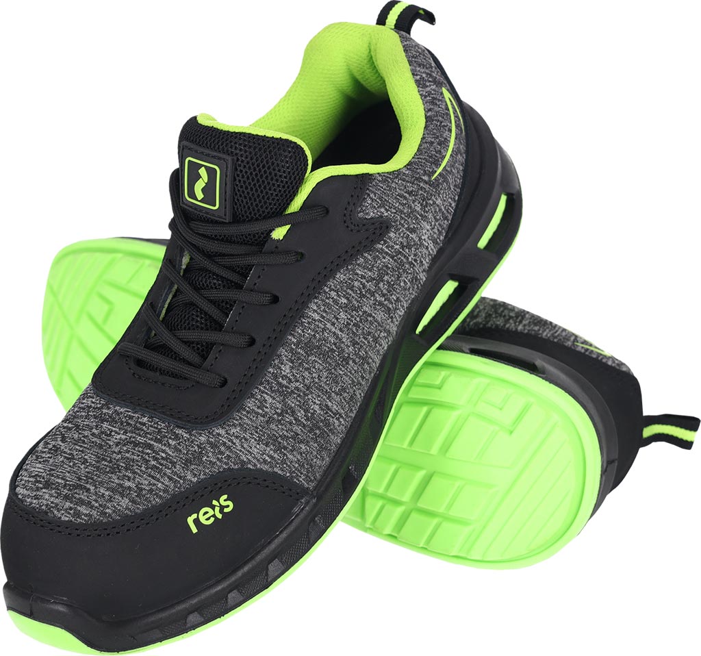 BUTY Bezpieczne REIS szaro-czarno-zielone