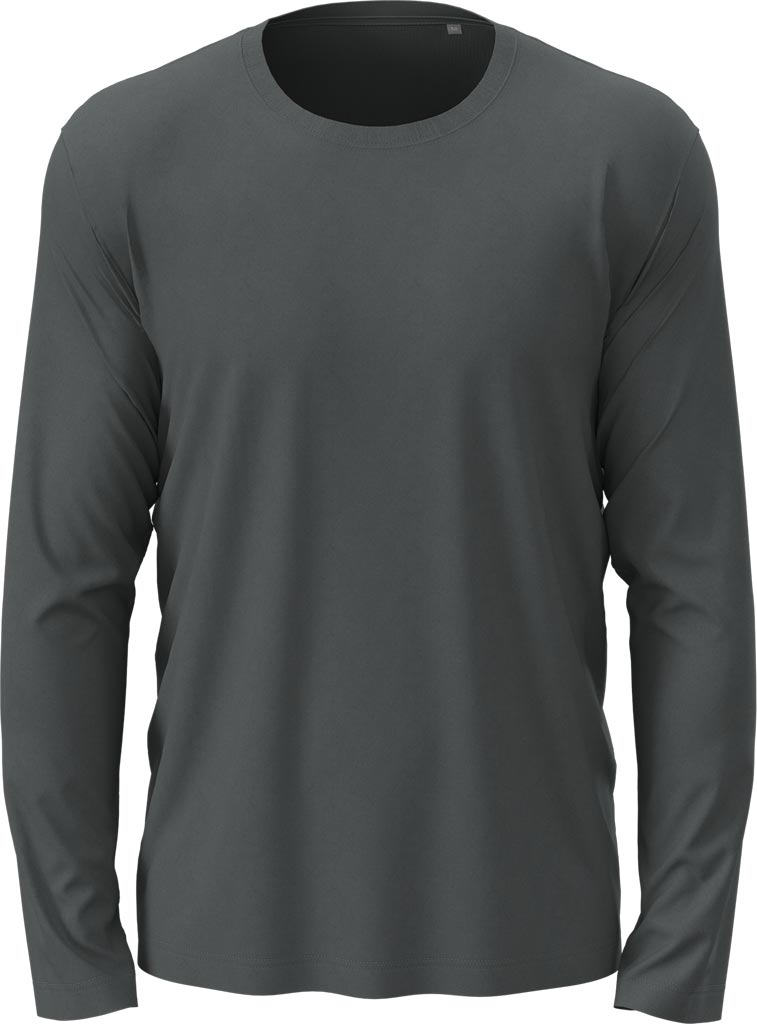 T-shirt Męski z Długim Rękawem STEDMAN szary slate