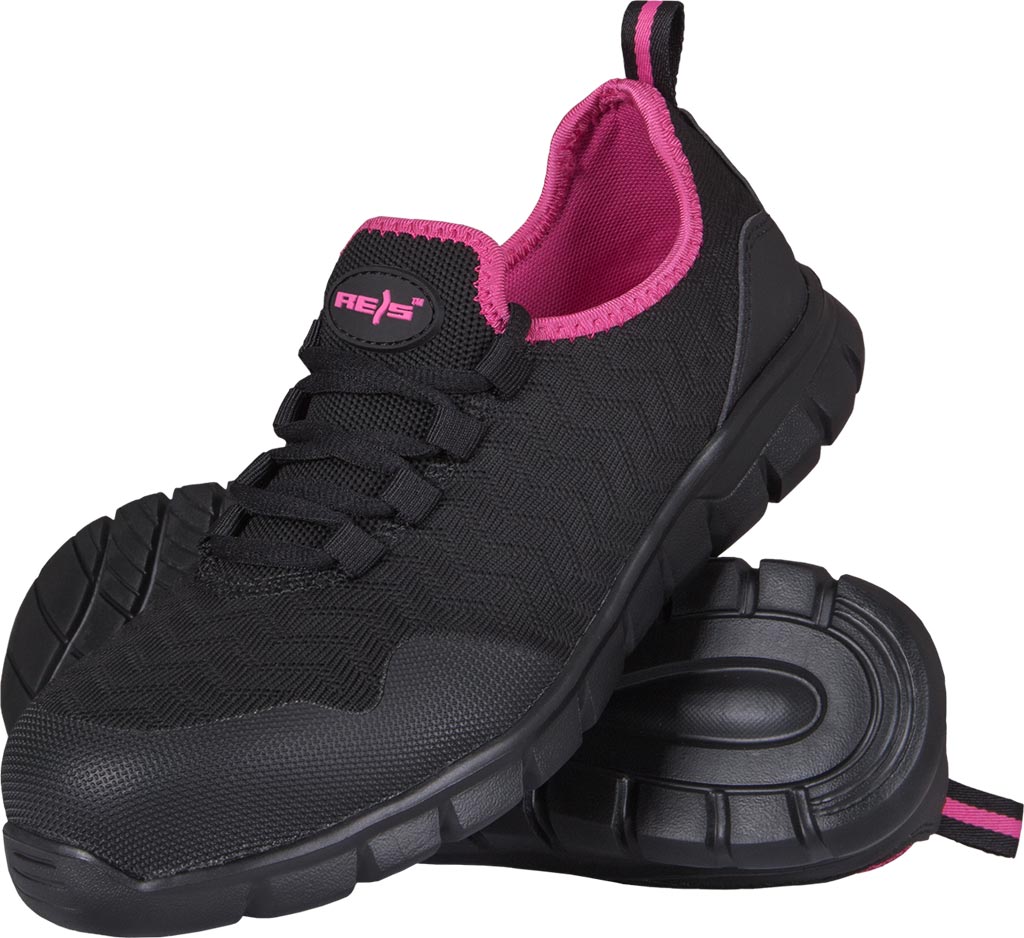 BUTY Bezpieczne REIS czarno-różowe