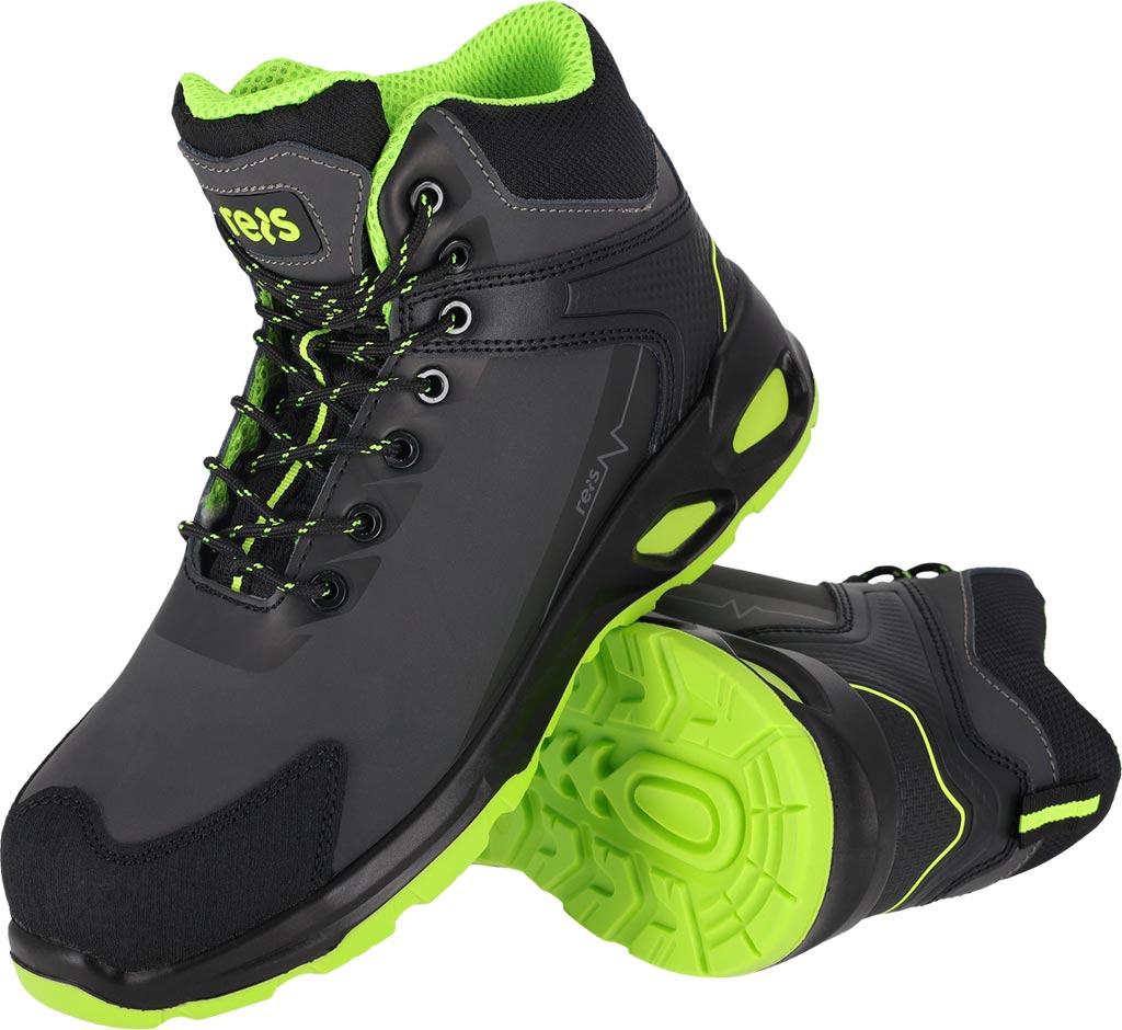 BUTY Bezpieczne REIS szaro-zielone