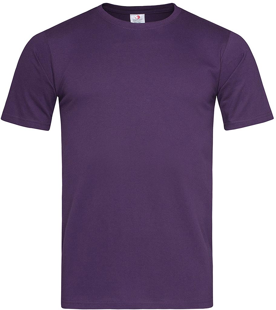 T-shirt Męski STEDMAN jagodowy deep