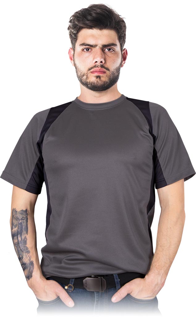 T-shirt Męski REIS szaro-czarny
