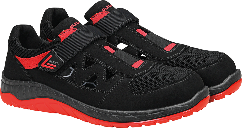 BUTY Bezpieczne ELTEN czarno-czerwone