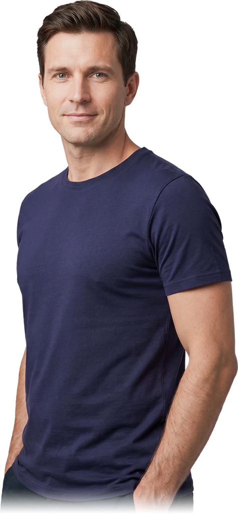 T-shirt Męski REIS granatowy