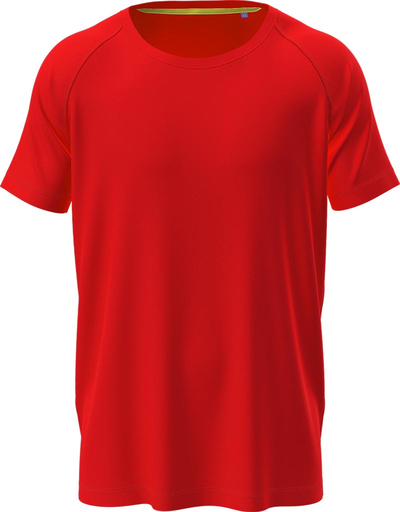 T-shirt Męski STEDMAN czerwony szkarłatny