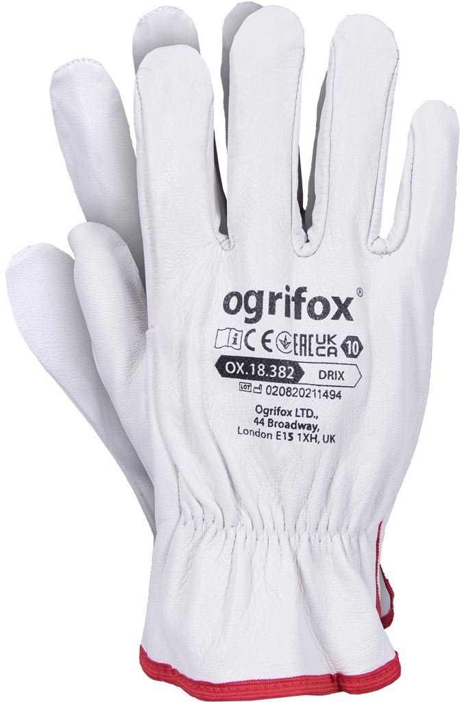 Rękawice Ochronne Ox.18.382 DRIX OGRIFOX białe