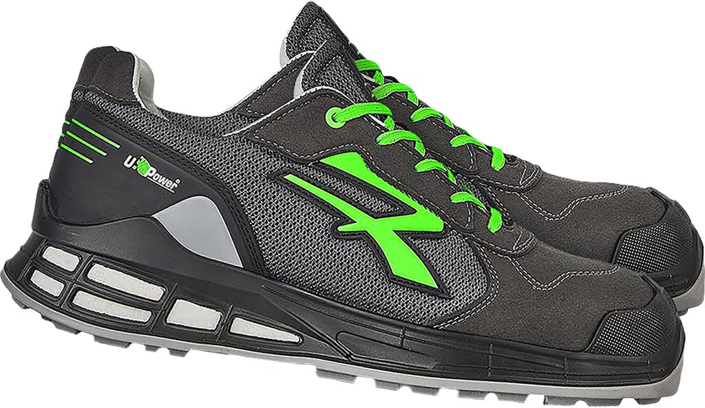 BUTY Bezpieczne U-POWER czarno-zielone
