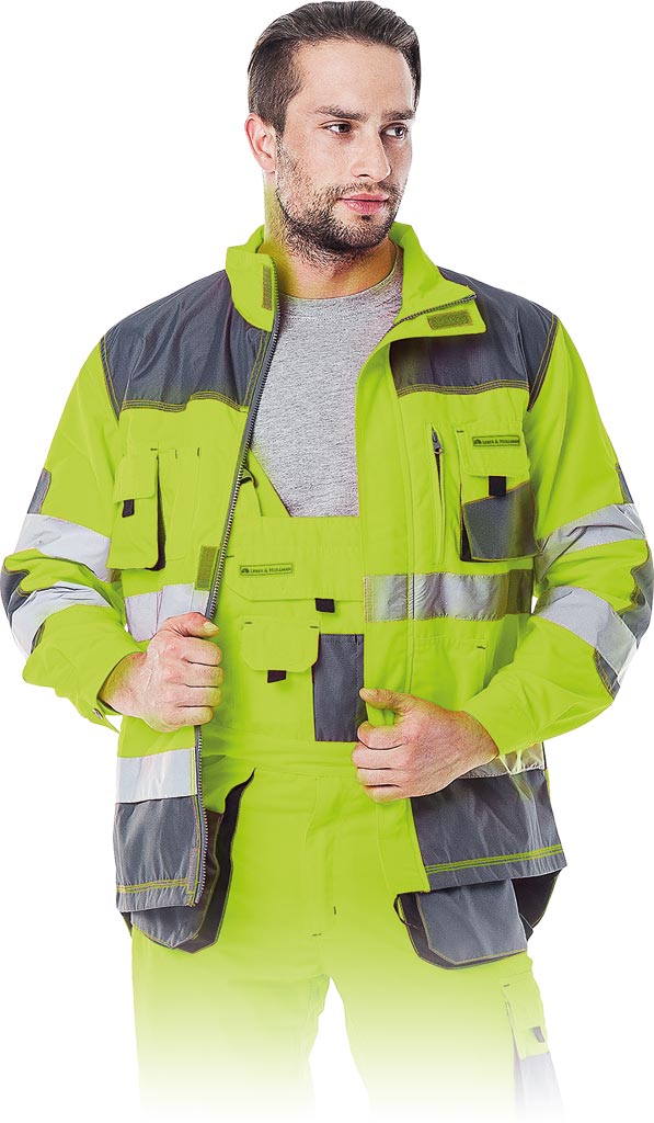 Bluza Ochronna L.HOLLMAN żółto-stalowo-czarna