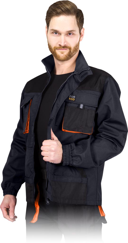 Bluza Ochronna REIS stalowo-czarno-pomarańczowa