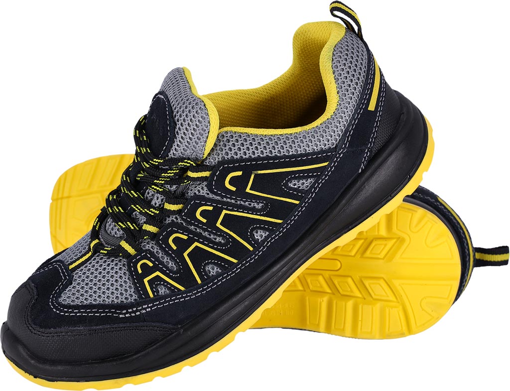 BUTY Bezpieczne REIS czarno-szaro-źółte