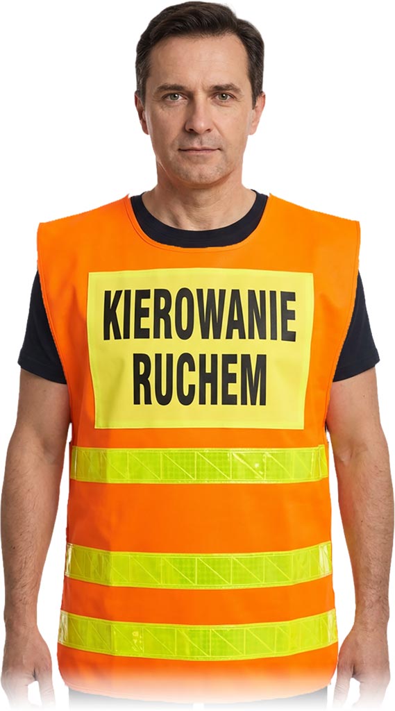 Kamizelka Ostrzegawcza REIS pomarańczowo-żółta