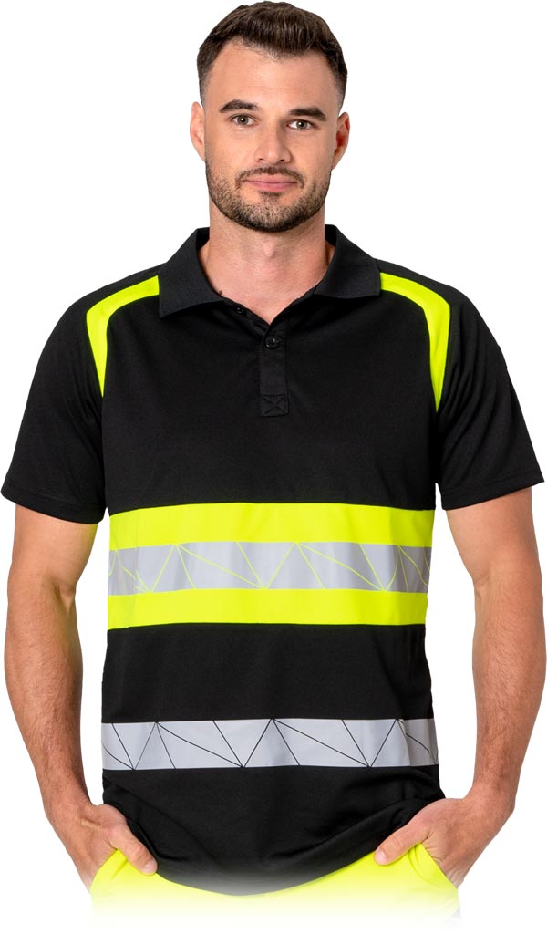 Koszulka POLO Ochronna L.HOLLMAN czarna