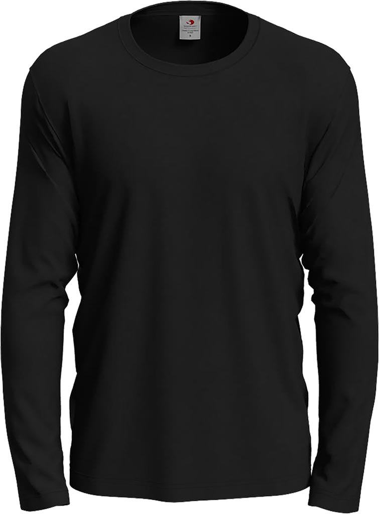 T-shirt Męski z Długim Rękawem STEDMAN czarny