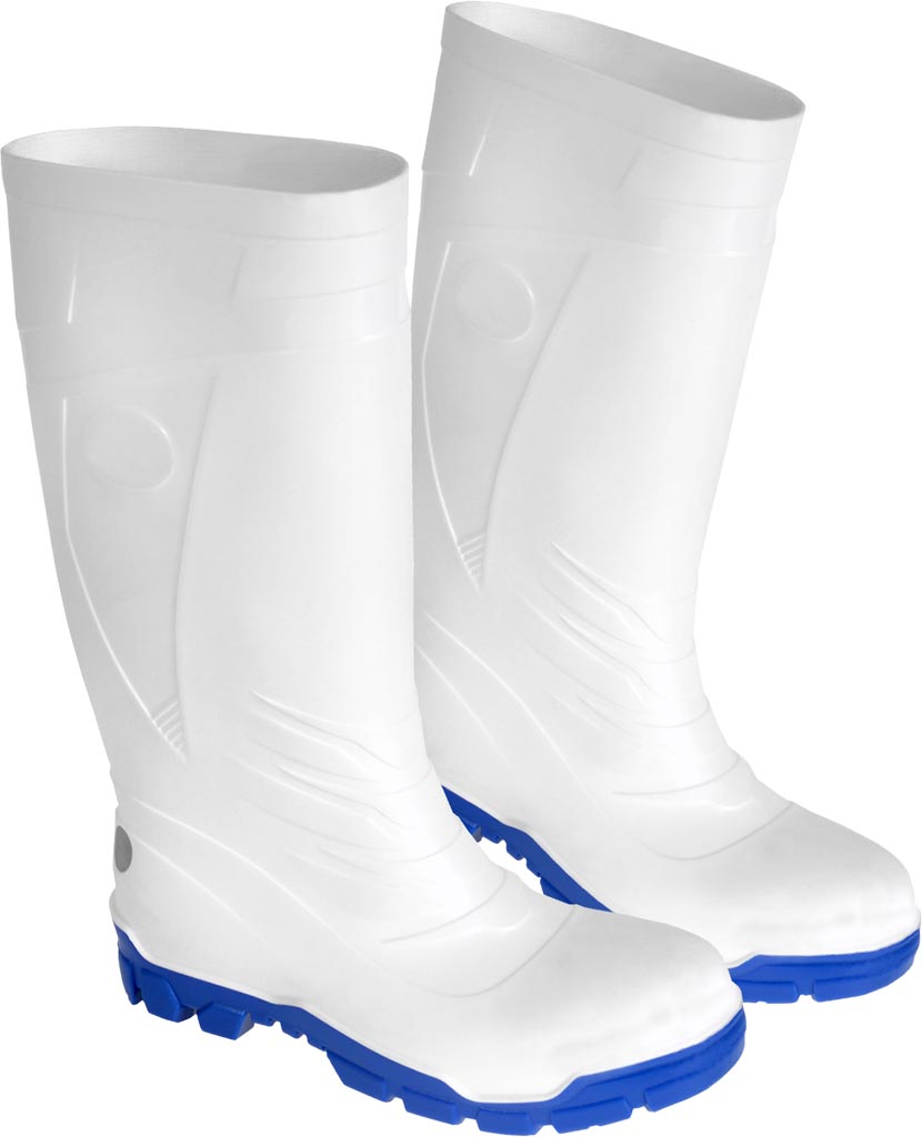 BUTY Bezpieczne FAGUM-STOMIL biało-niebieskie