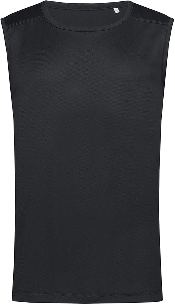 T-shirt Męski bez Rękawów STEDMAN czarny