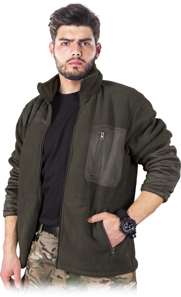 Bluza z Polaru Ochronna REIS zielona