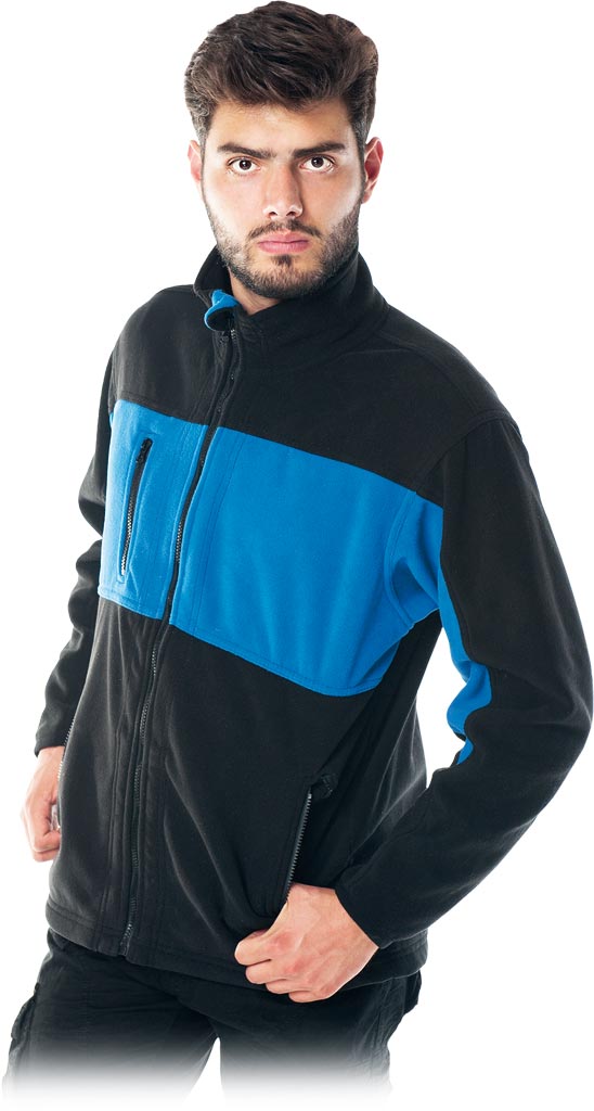 Bluza Ochronna z Polaru REIS niebiesko-czarna