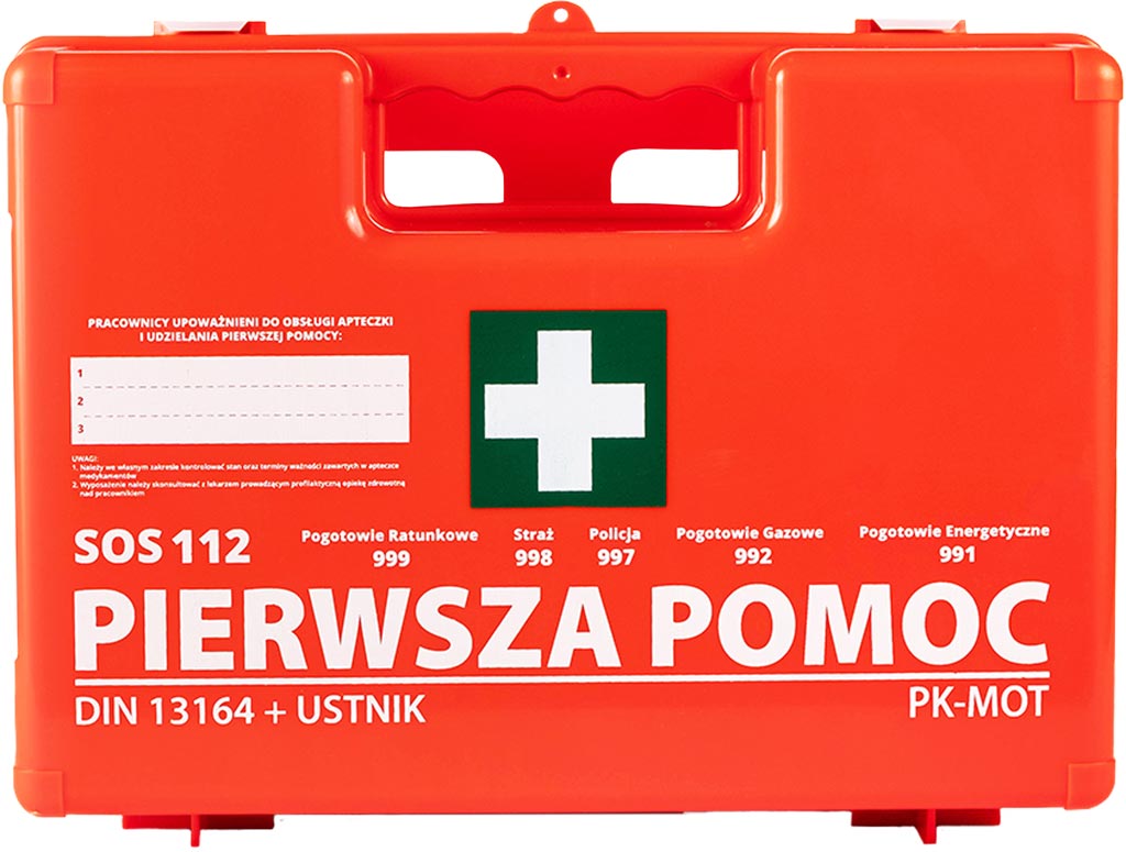 Apteczka Pierwszej Pomocy 8% VAT PK-MOT czerwona
