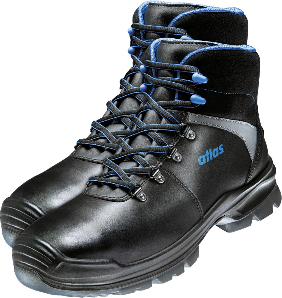 BUTY Bezpieczne ATLAS czarno-niebieskie