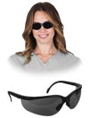 Okulary Ochronne REIS czarno-czarne (OO-IDAHO-DARK BB)
