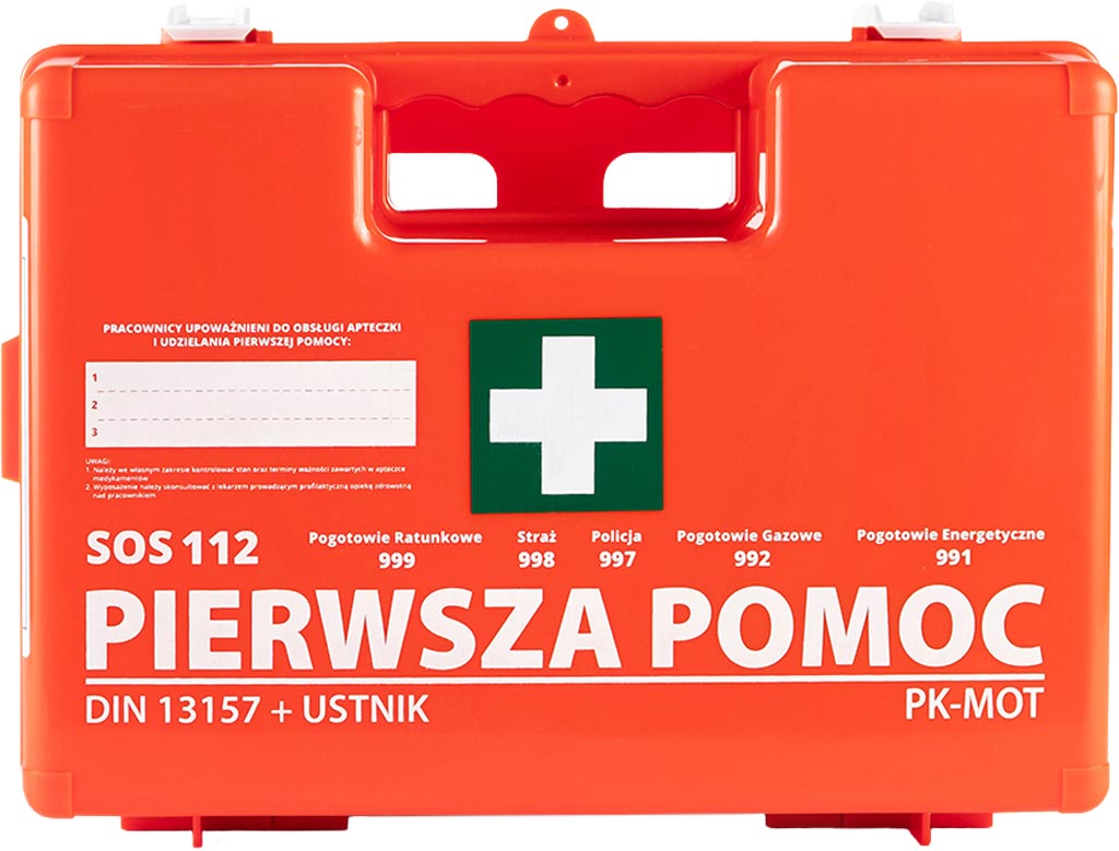 Apteczka Pierwszej Pomocy 8% VAT PK-MOT czerwona
