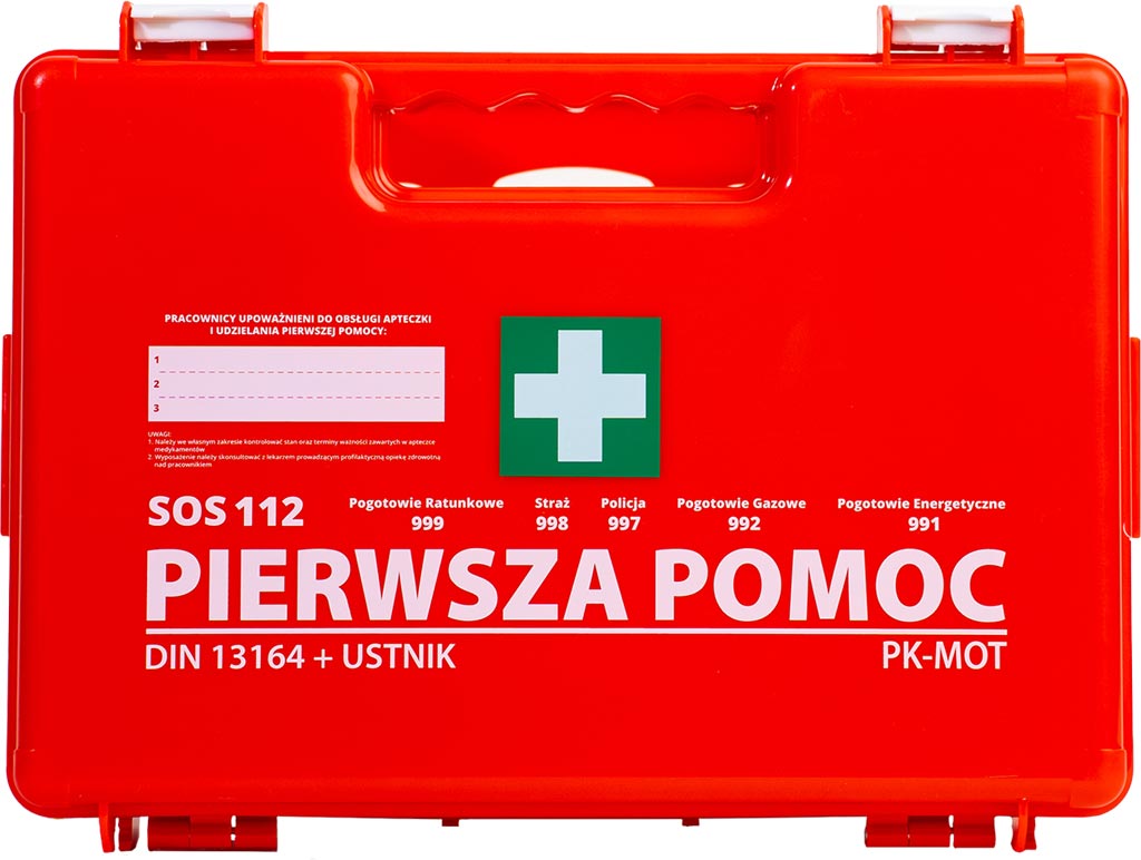 Apteczka Pierwszej Pomocy 8% VAT PK-MOT czerwona