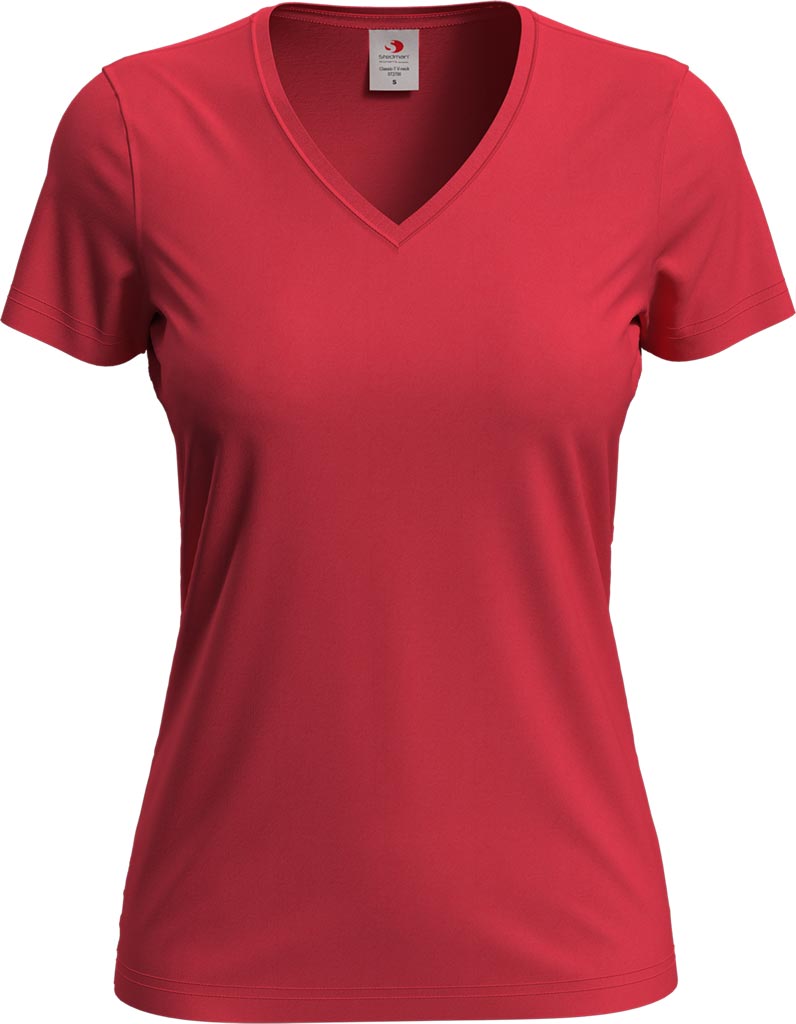 T-shirt Damski STEDMAN czerwony szkarłatny