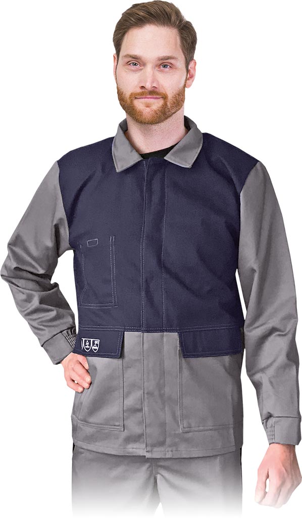 Bluza Ochronna dla Spawaczy REIS szaro-granatowa