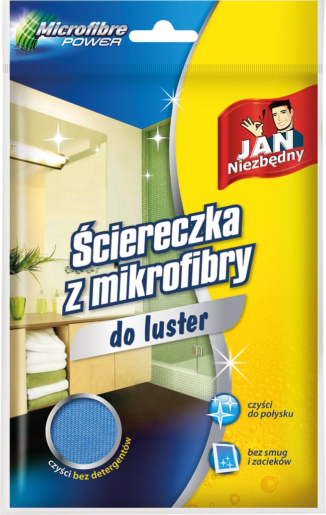Ścierka z Mikrofibry JAN NIEZBĘDNY niebieska