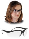 Okulary Ochronne MCR transparentno-czarne (MCR-KLONDIKE TB)