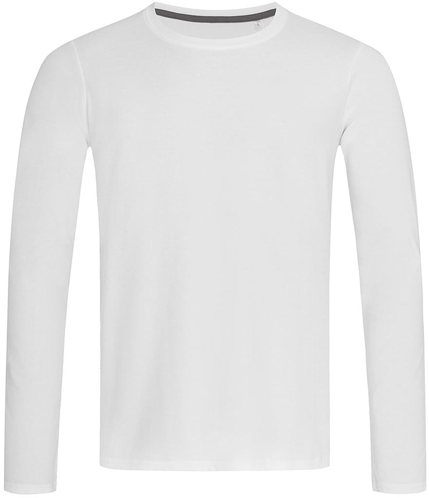 T-shirt Męski z Długim Rękawem STEDMAN biały