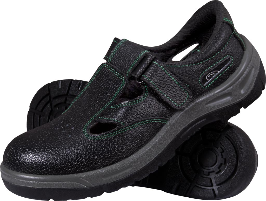 BUTY Bezpieczne REIS czarno-szaro-zielone