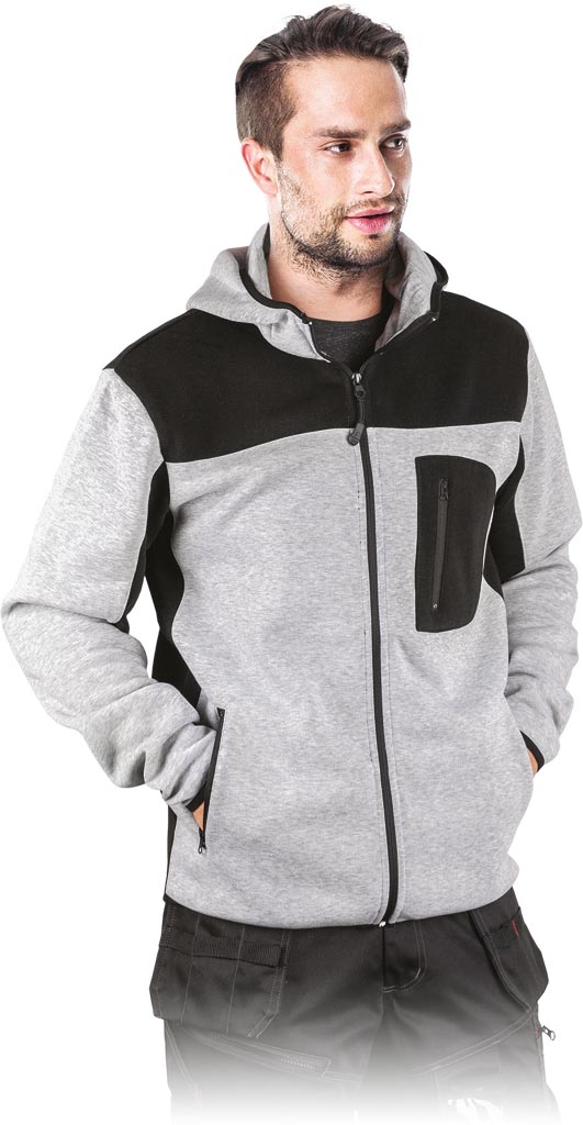 Bluza Ochronna L.HOLLMAN jasnoszaro-czarna