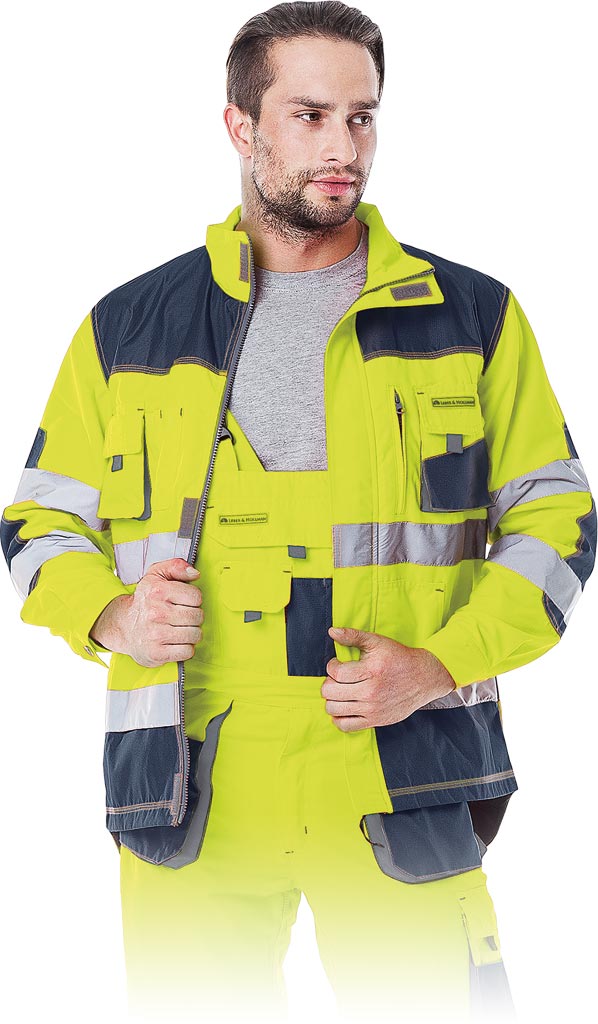 Bluza Ochronna L.HOLLMAN żółto-granatowo-szara