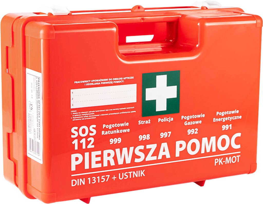 Apteczka Pierwszej Pomocy 8% VAT PK-MOT czerwona
