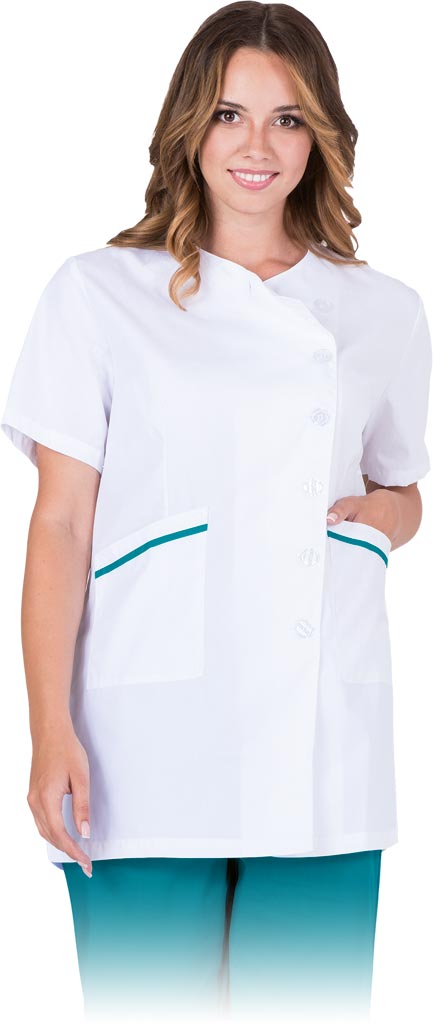 Bluza Ochronna REIS biało-zielona teal