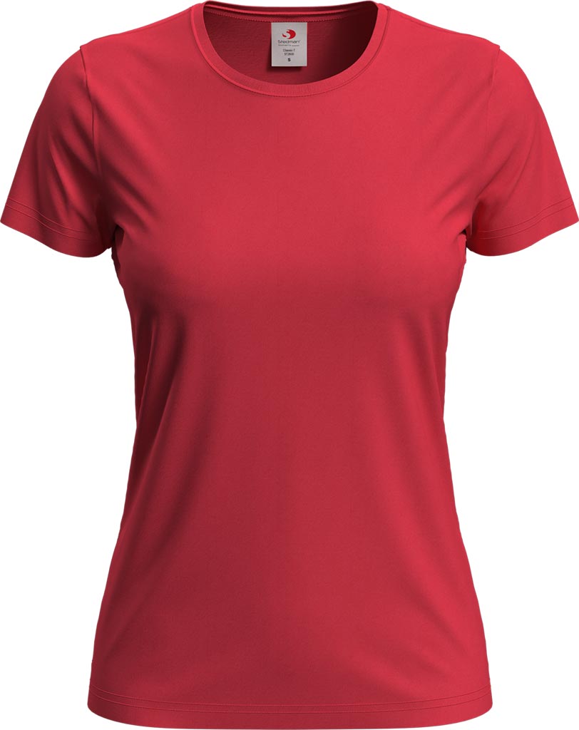 T-shirt Damski STEDMAN czerwony szkarłatny