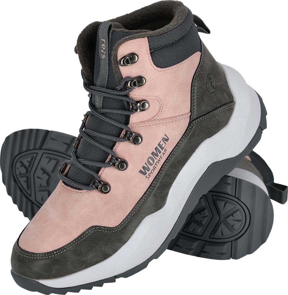 BUTY typu Trzewik REIS różowo-szaro-białe