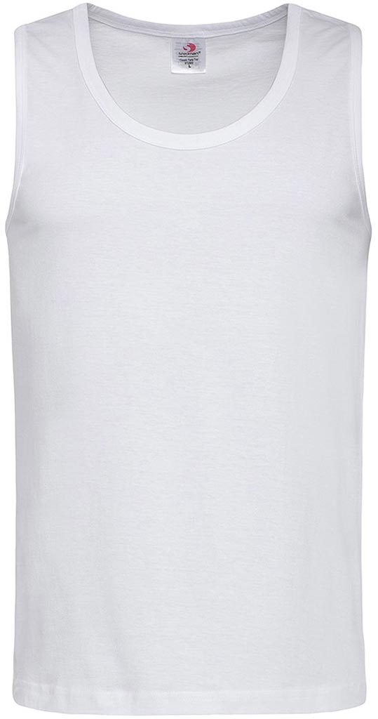 T-shirt Męski bez Rękawów STEDMAN biały