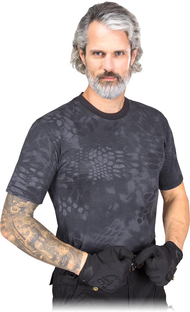 T-shirt Męski REIS czarno-szary