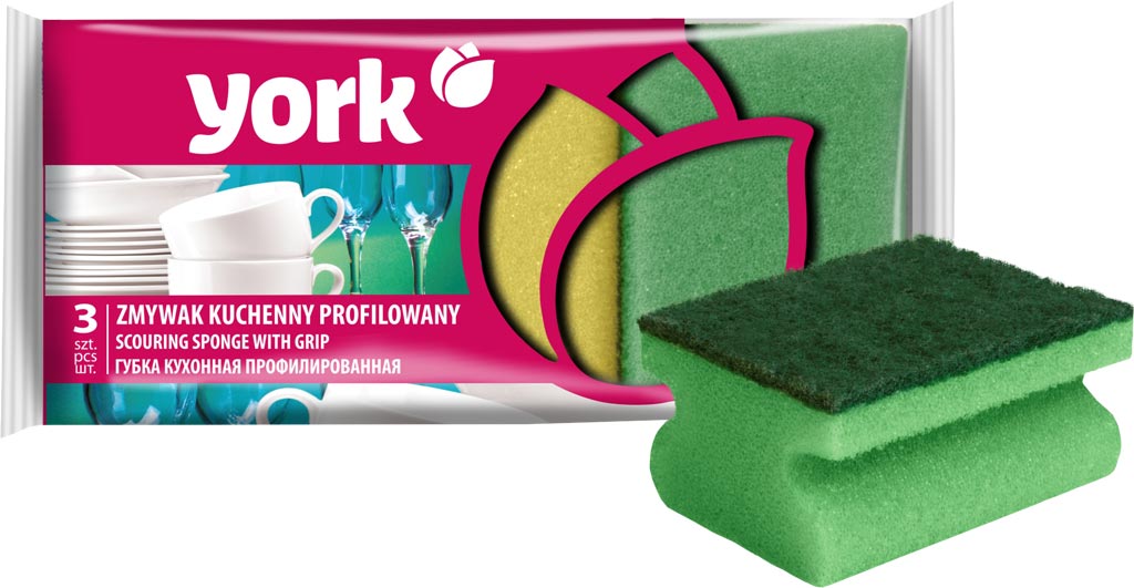 Zmywak Kuchenny Profilowany 3 SZT YORK