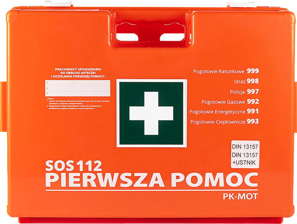 Apteczka Pierwszej Pomocy 8% VAT PK-MOT czerwona