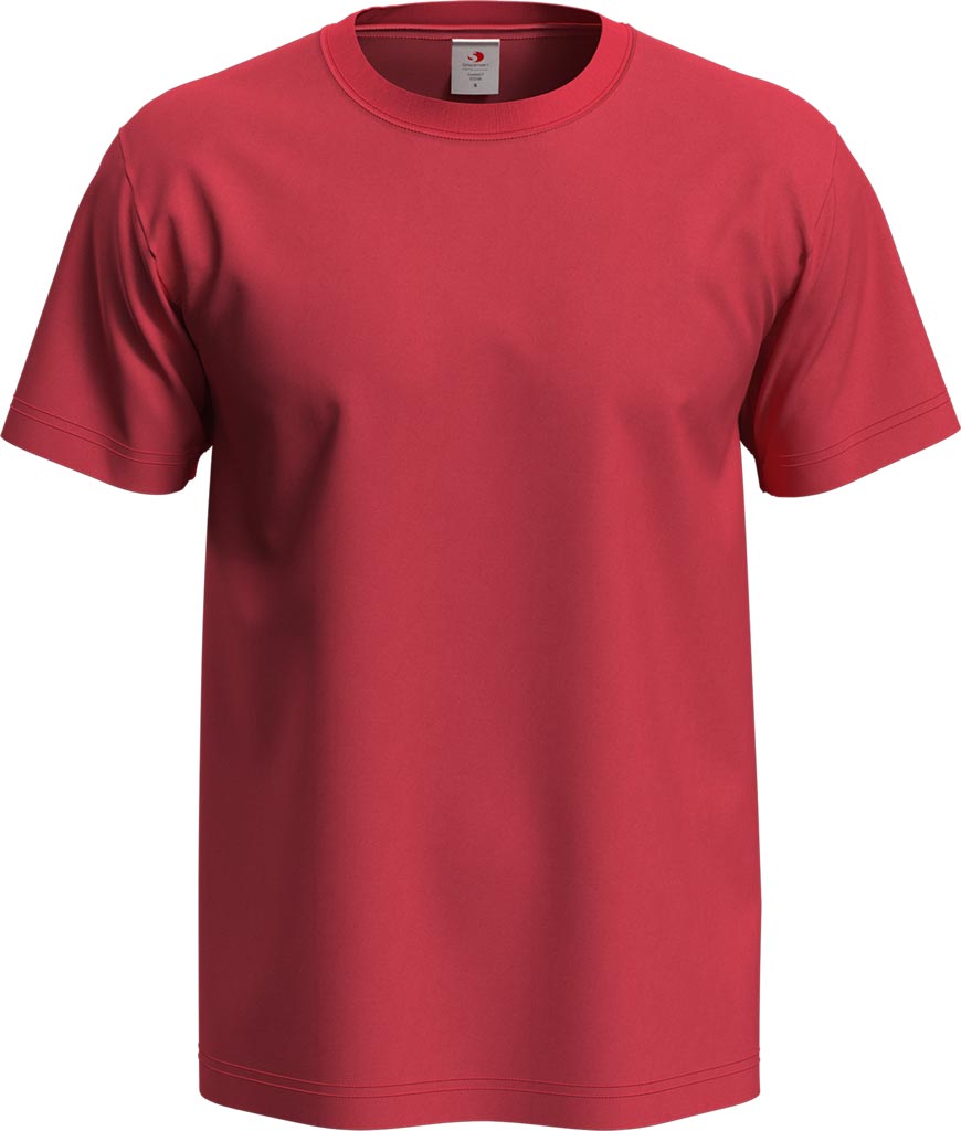 T-shirt Męski STEDMAN czerwony szkarłatny