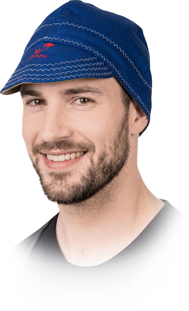 Czapka Ochronna dla Spawaczy WELDAS niebieska