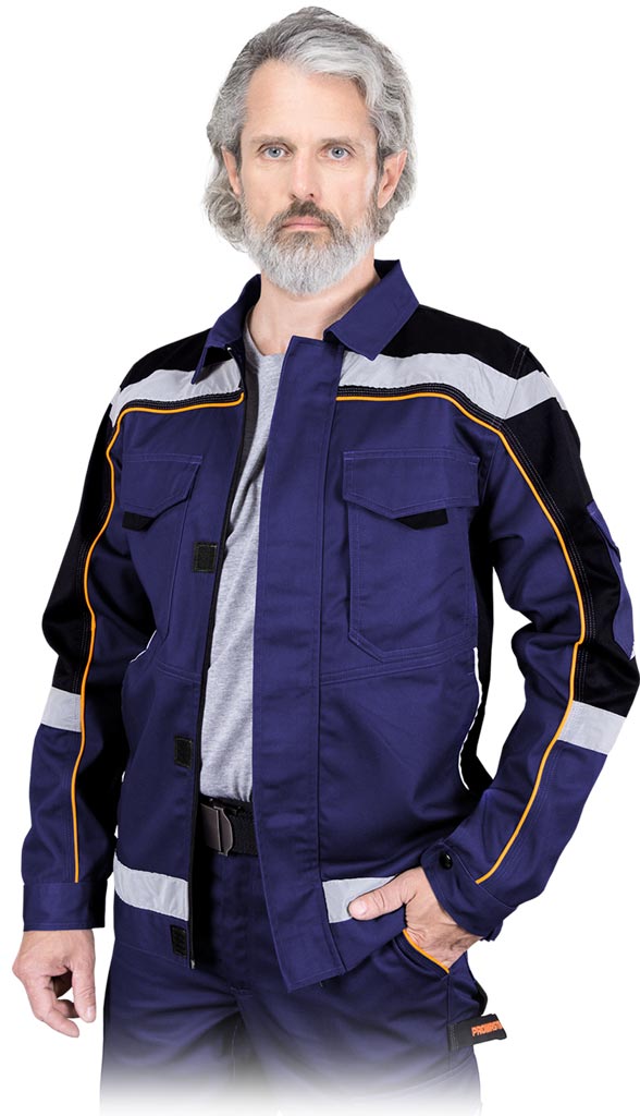 Bluza Ochronna REIS niebiesko-czarno-pomarańczowa