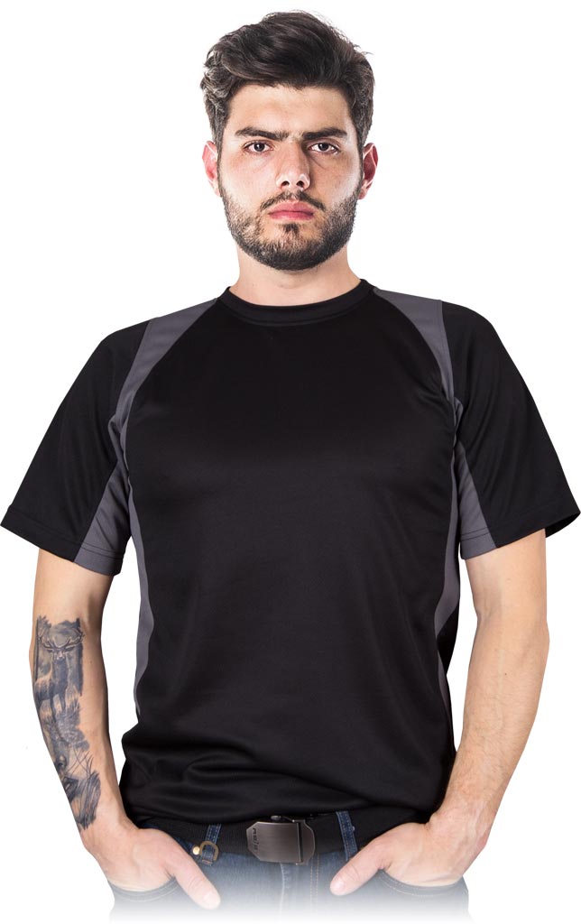 T-shirt Męski REIS czarno-szary