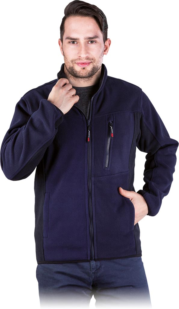 Bluza z Polaru Ochronna REIS granatowo-czarna
