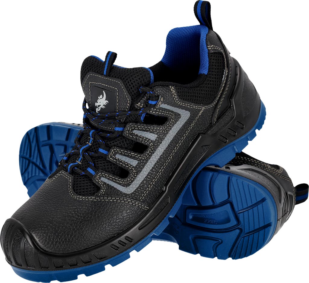 BUTY Bezpieczne REIS czarno-niebieskie