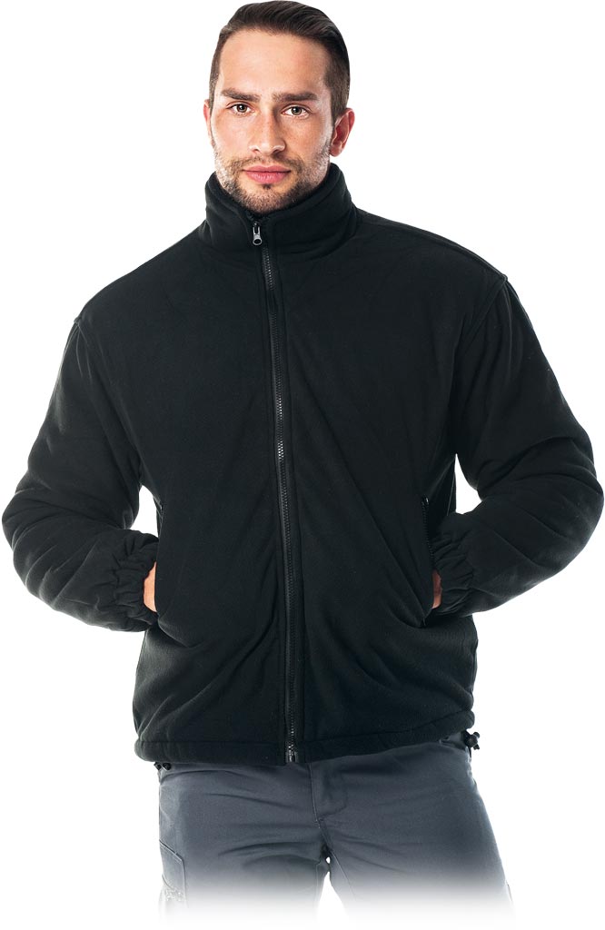 Bluza Ochronna Ocieplana z Polaru REIS czarna